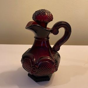 Avon Red Glass Cruet’